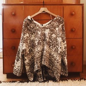Free People Hooded High•Low Sweater